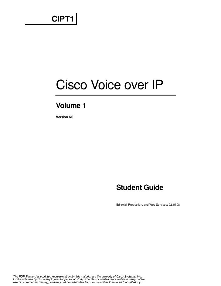 Cisco Cipt1 Pdf